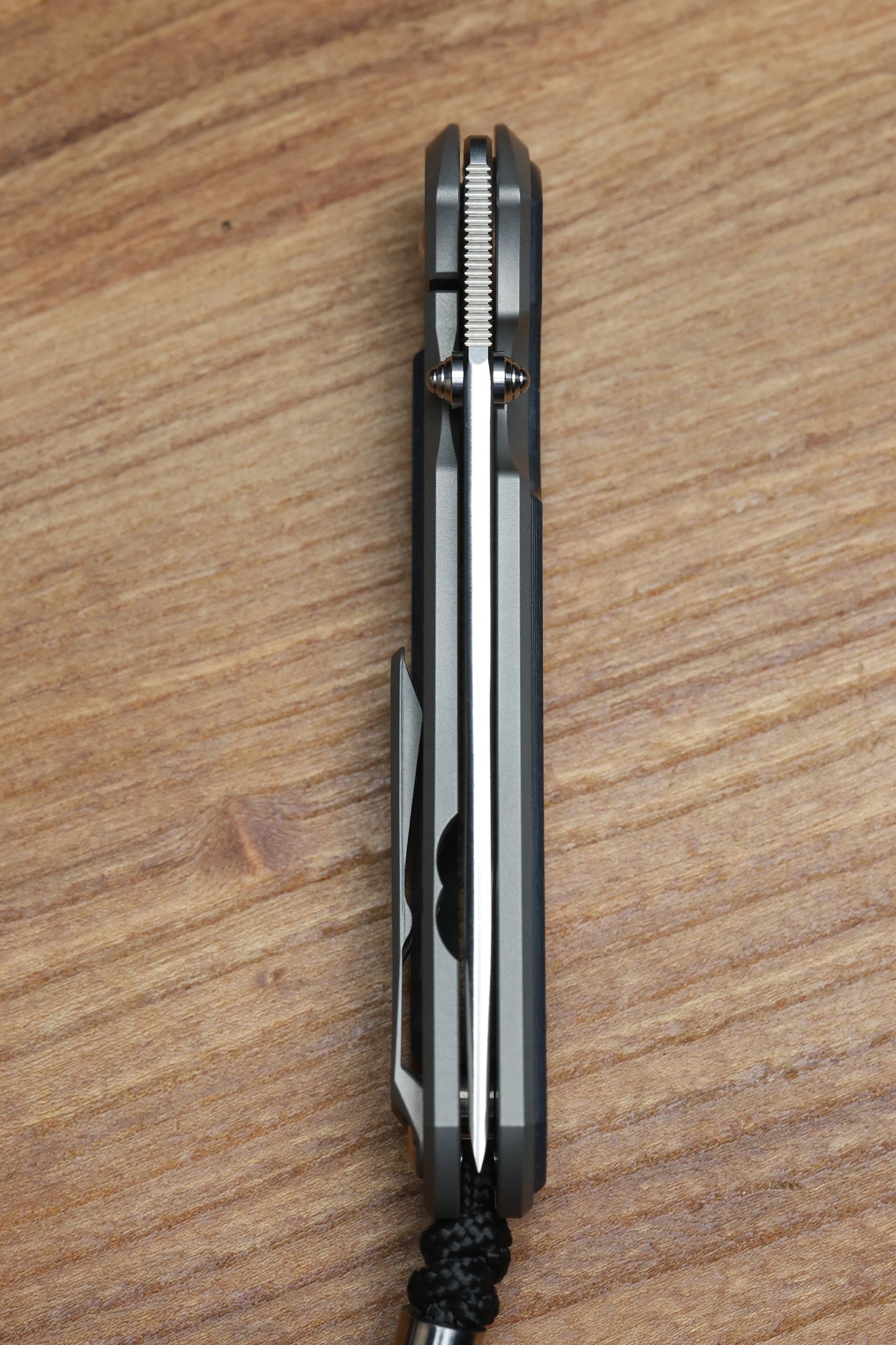 CHRIS REEVE LARGE SEBENZA 31 - OCEAN BLUE CARBOTI INLAY - TANTO CPM MAGNACUT BLADE - MIM CLIP - SILVER DOUBLE THUMB LUGS