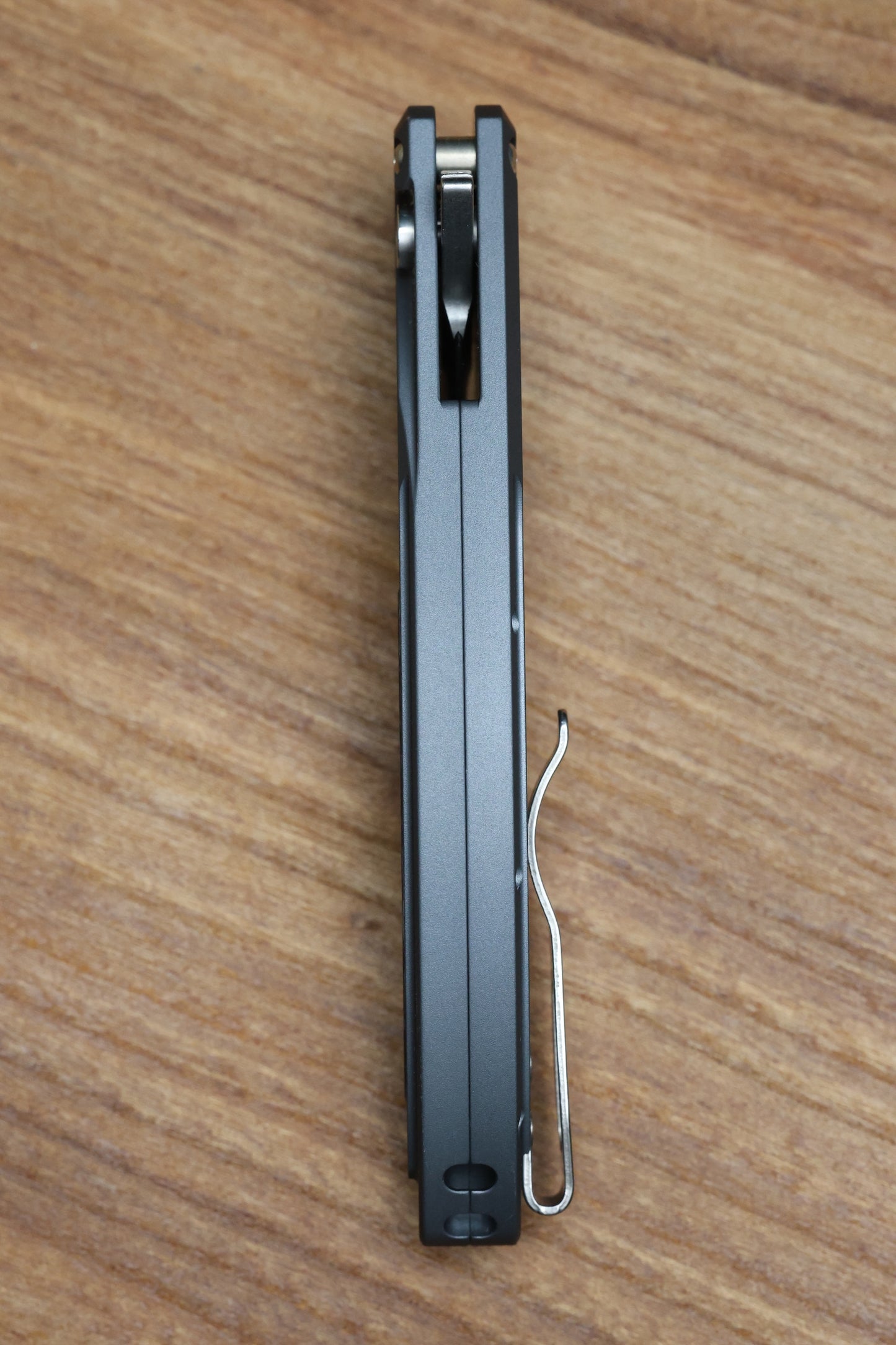 PRO-TECH KNIVES CAMBRIA - CCKSF25.CAMBRIA.1 - GREY ALUMINUM HANDLE - TECHNOCARBO PURPLE INLAY - STONEWASH MAGNACUT BLADE