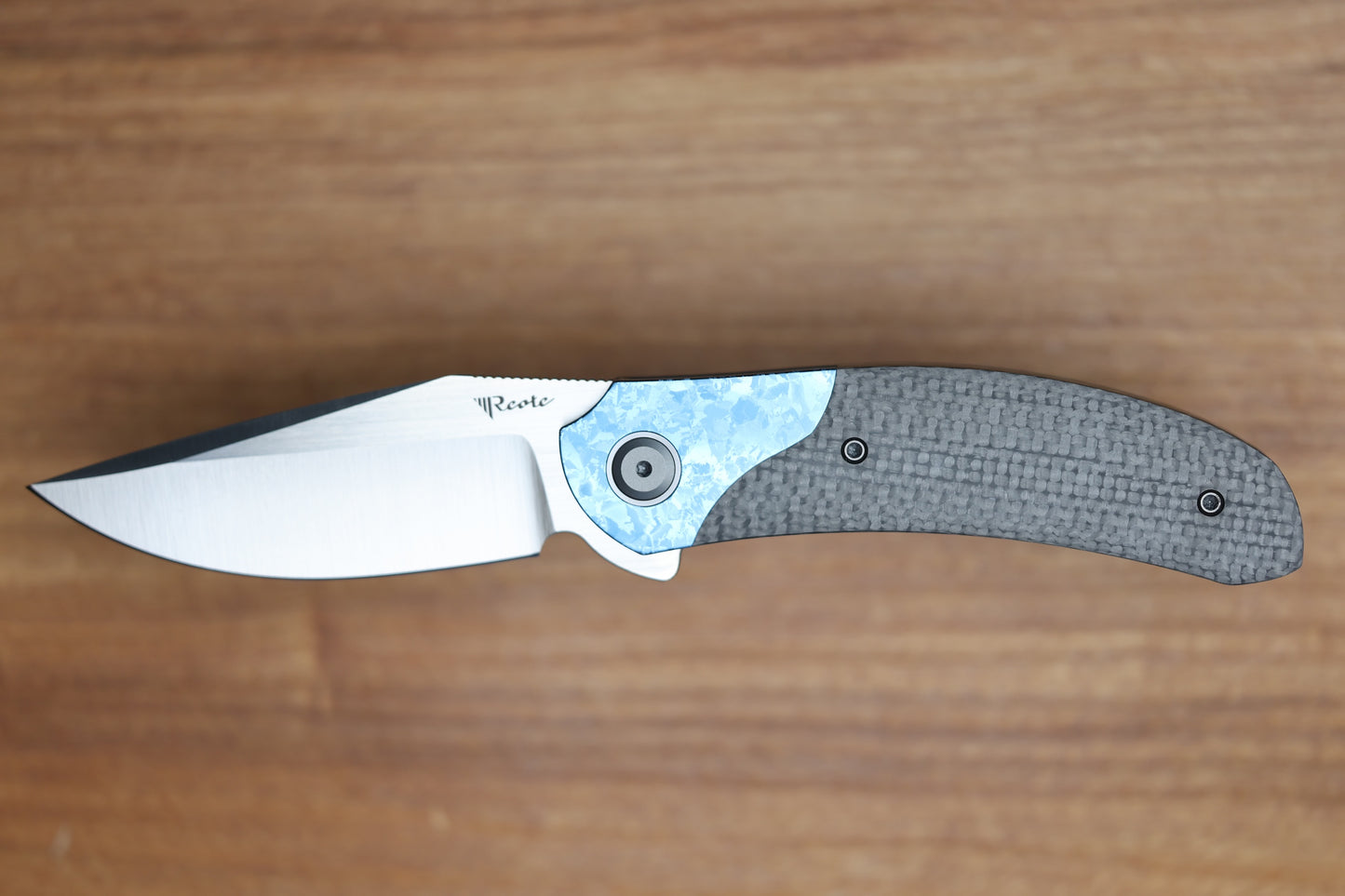 REATE KNIVES FDT TF-4 TITANIUMI CARBON FIBRE CRYSTAL TI BOLSTER AND ACCENTS M398 BLADE