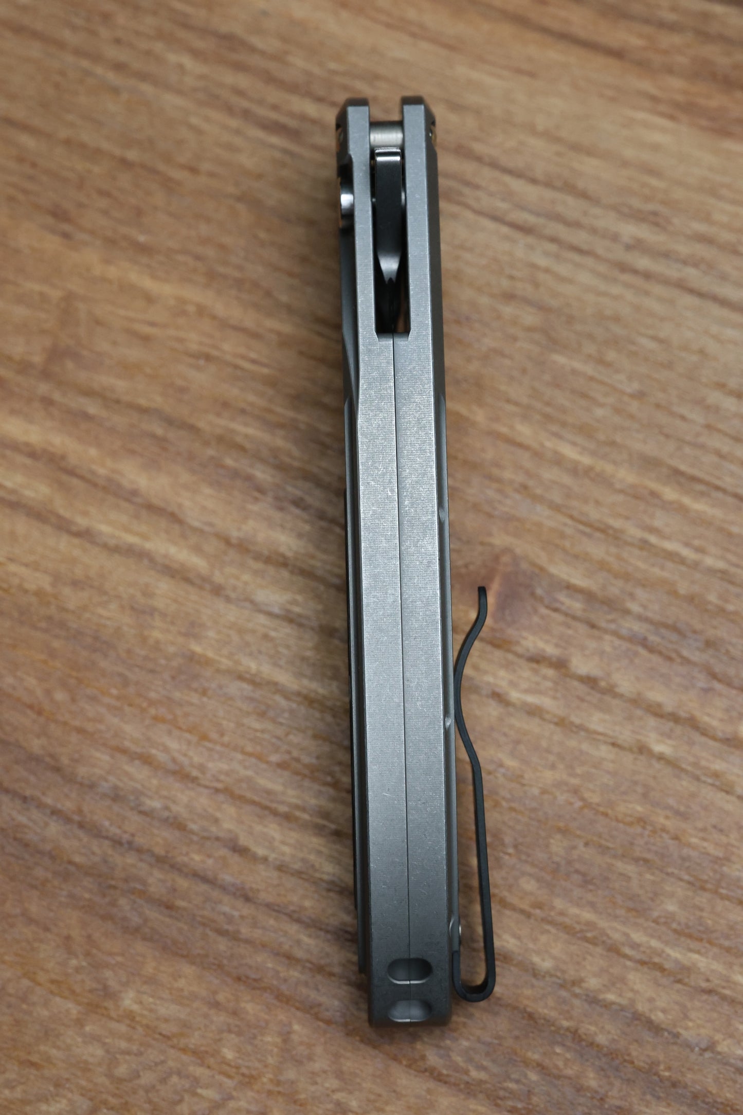 PRO-TECH KNIVES CAMBRIA - 2025 CAMBRIA CUSTOM 014 - 2-TONE BLASTED/TUMBLED 17-4 STEEL HANDLE - COPPER TECHNOCARBO INLAY - STONEWASH MAGNACUT BLADE