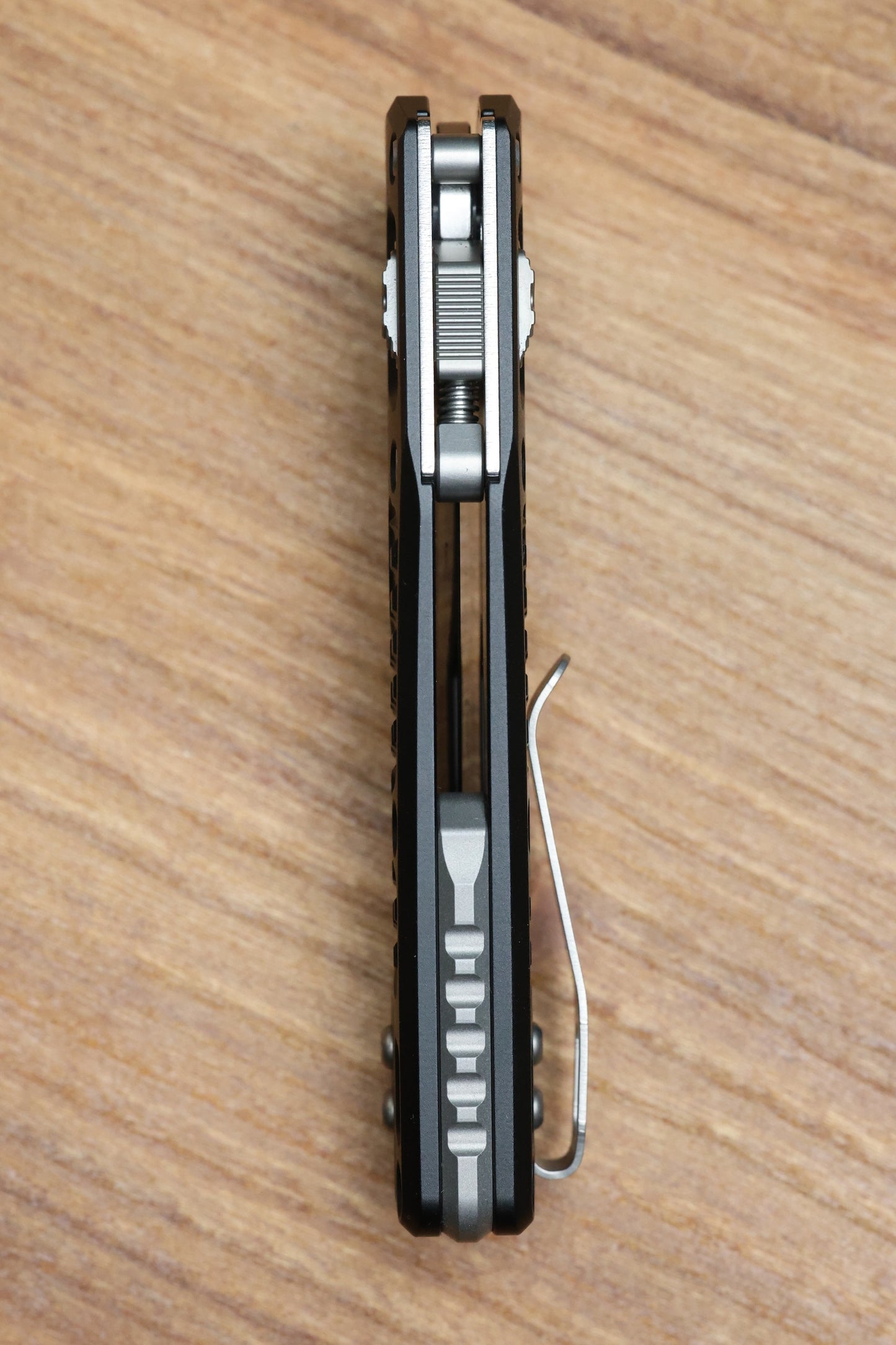 MICROTECH MSI RAM LOK MINI PROOF RUN BLACK FRAG ALUMINUM HANDLES W/ STONEWASH M390MK 210M-10FRSPR