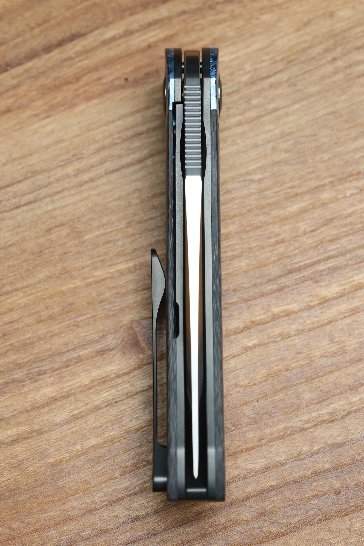 REATE KNIVES FDT TF-4 TITANIUMI CARBON FIBRE CRYSTAL TI BOLSTER AND ACCENTS M398 BLADE