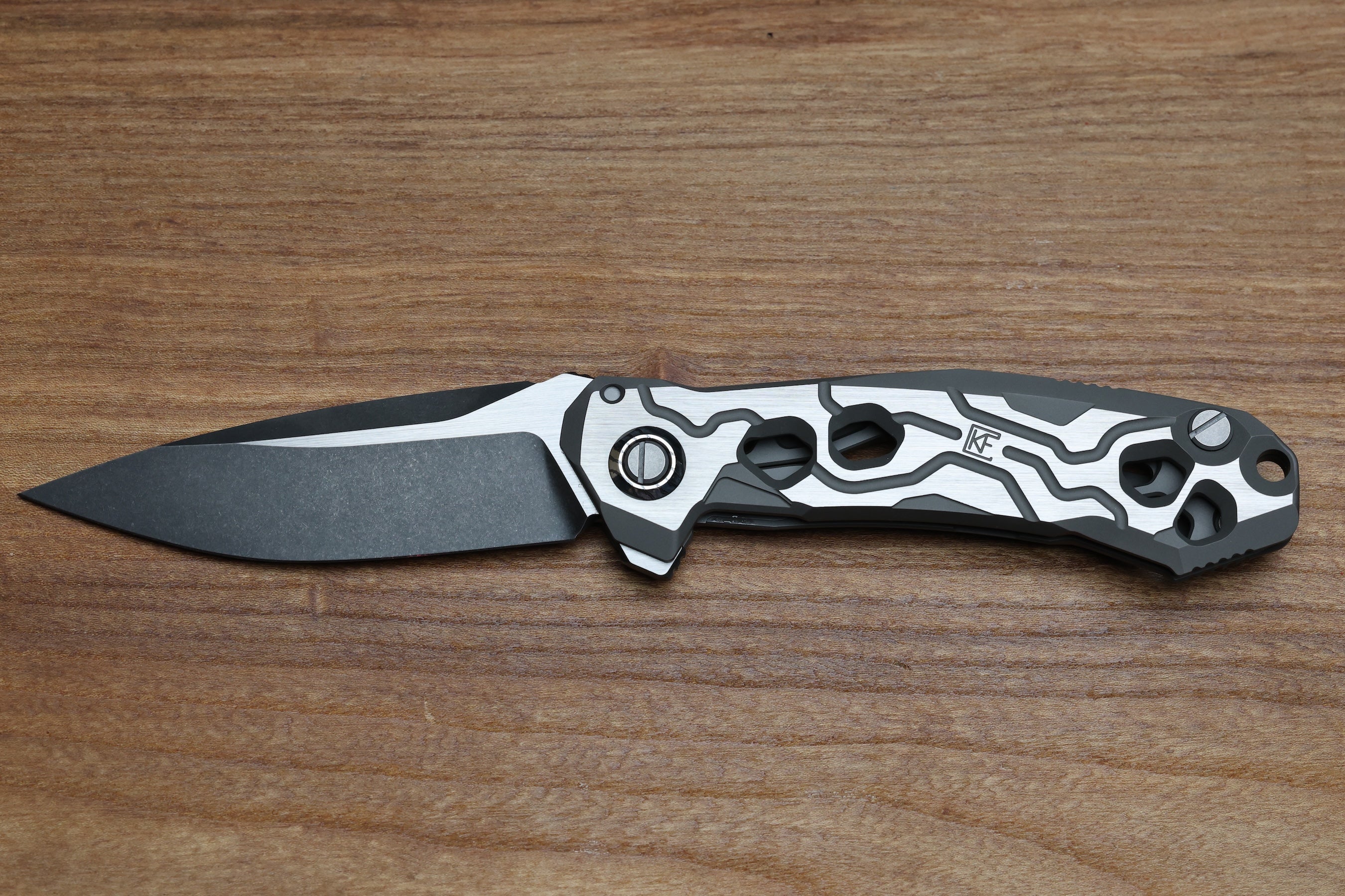 CUSTOM KNIFE FACTORY T25 MILLED TITANIUM HANDLES W/ M398 – BladeZilla