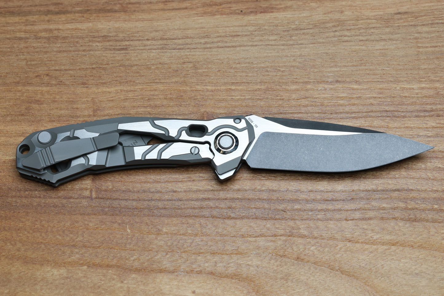 CUSTOM KNIFE FACTORY T25 MILLED TITANIUM HANDLES W/ M398