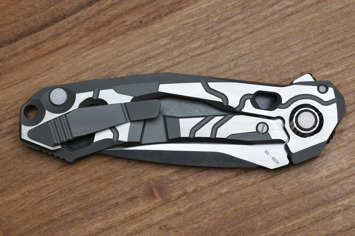 CUSTOM KNIFE FACTORY T25 MILLED TITANIUM HANDLES W/ M398