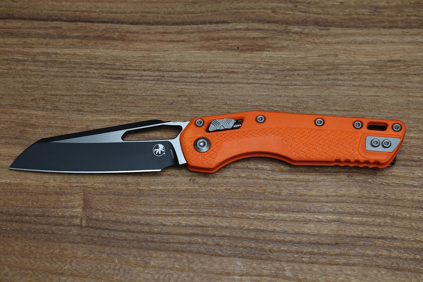 MICROTECH KNIVES MSI RAM LOK ORANGE POLYMER & BLACK M390MK 210T-1 PMOR