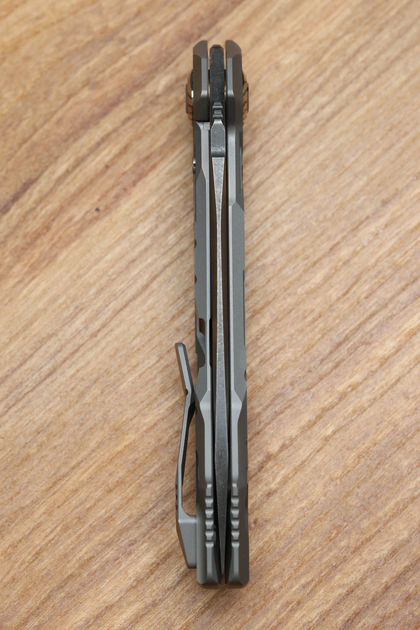 CUSTOM KNIFE FACTORY T25 MILLED TITANIUM HANDLES W/ M398