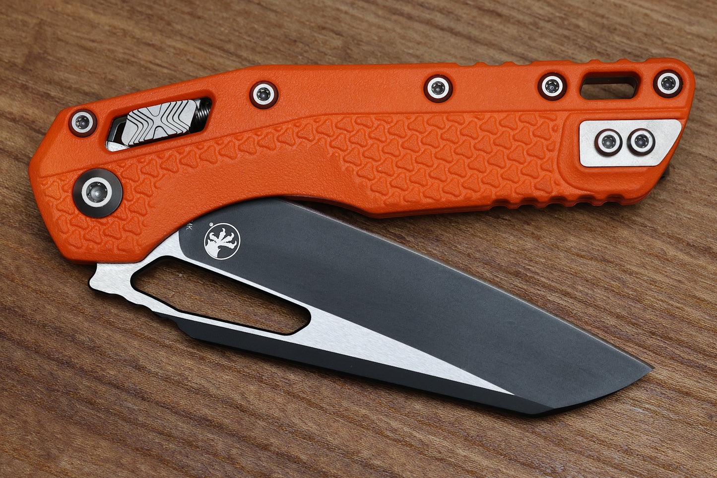 MICROTECH KNIVES MSI RAM LOK ORANGE POLYMER & BLACK M390MK 210T-1 PMOR