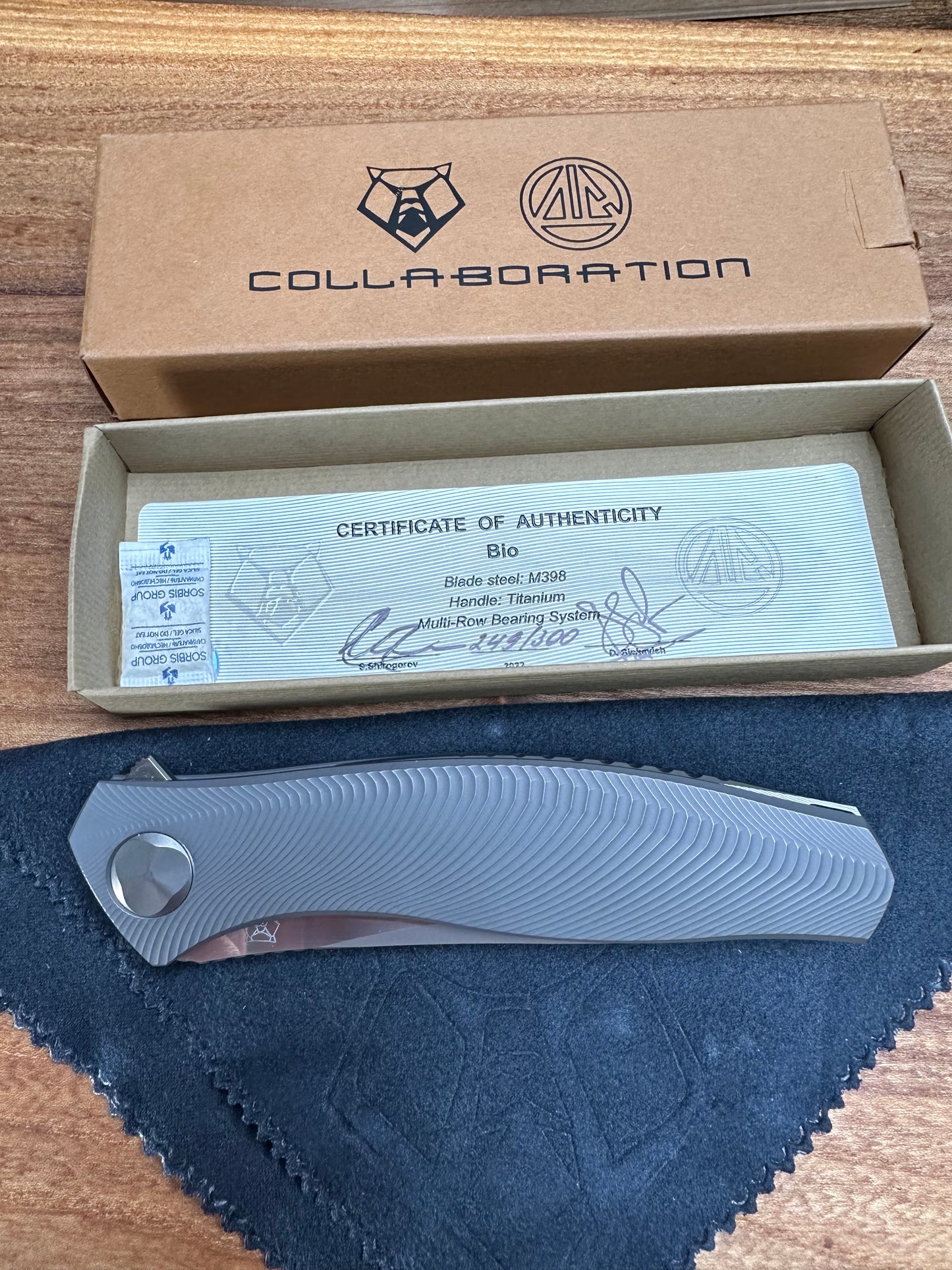 SHIROGOROV “LIMITED EDITION” SINKEVICH DESIGN BIO (DARK) – M398 BLADE – MRBS